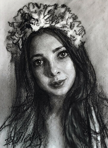 Girl di Dmitry Oleyn, Disegno in vendita su Singulart