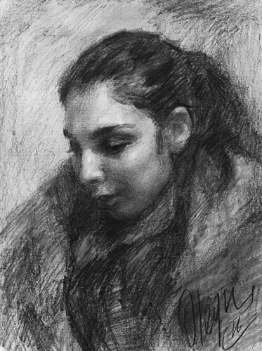Girl di Dmitry Oleyn, Disegno in vendita su Singulart