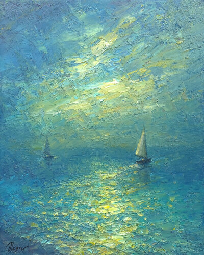 Sea di Dmitry Oleyn, Pittura in vendita su Singulart
