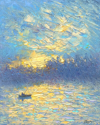 Evening di Dmitry Oleyn, Pittura in vendita su Singulart