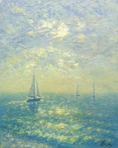 Sea par Dmitry Oleyn, Peinture en vente sur Singulart