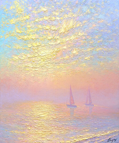 Ocean of tenderness par Dmitry Oleyn, Peinture en vente sur Singulart