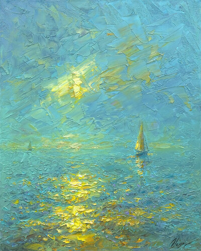 Evening van Dmitry Oleyn, Schilderij te koop op Singulart