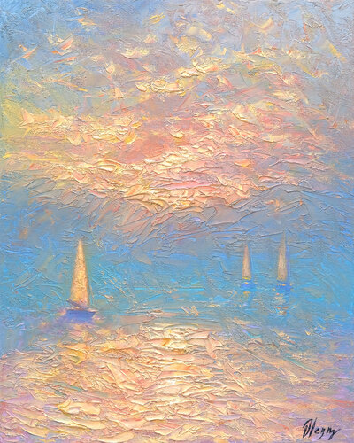 Haven of Lost Stars van Dmitry Oleyn, Schilderij te koop op Singulart