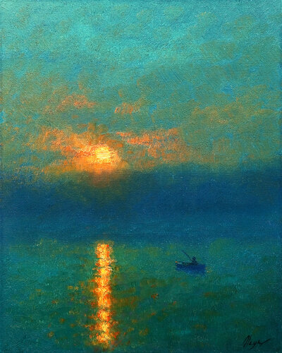 Sunset de Dmitry Oleyn, Pintura a la venta en Singulart