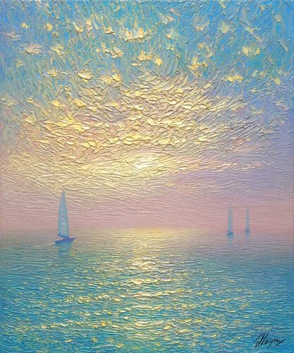 The lure of the horizon di Dmitry Oleyn, Pittura in vendita su Singulart