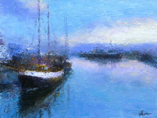 Evening van Dmitry Oleyn, Schilderij te koop op Singulart