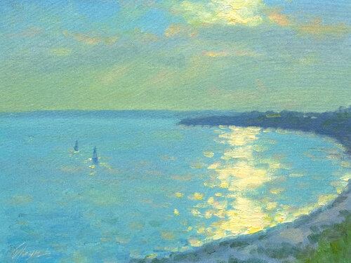 Evening von Dmitry Oleyn, Malerei kaufen auf Singulart
