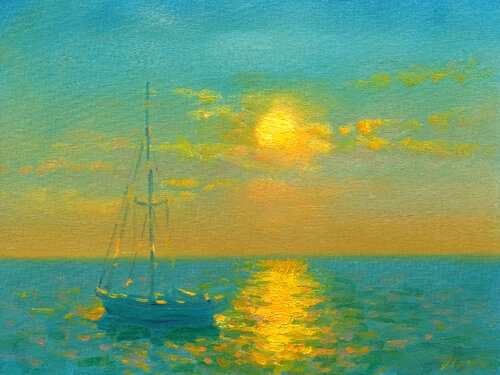 Sunset de Dmitry Oleyn, Pintura a la venta en Singulart