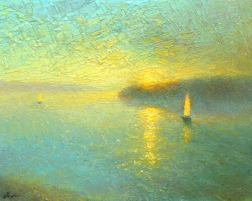 Rainy river Dmitry Oleyn