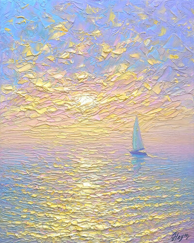 Fair Wind van Dmitry Oleyn, Schilderij te koop op Singulart
