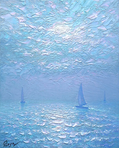 Sea Fog by Dmitry Oleyn, 油畫 for Sale on Singulart