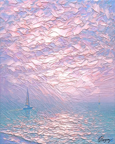 Course for the Dream par Dmitry Oleyn, Peinture en vente sur Singulart
