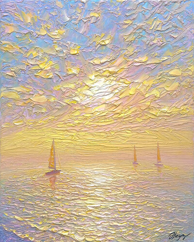 Ocean of Dreams de Dmitry Oleyn, Pintura a la venta en Singulart