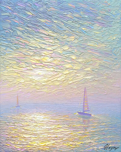 Tryst of Winds par Dmitry Oleyn, Peinture en vente sur Singulart