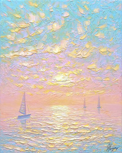 Sun's Embrace by Dmitry Oleyn, 絵画 for Sale on Singulart