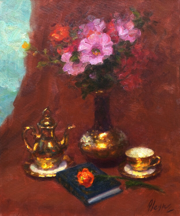 Still life with a diary Dmitry Oleyn