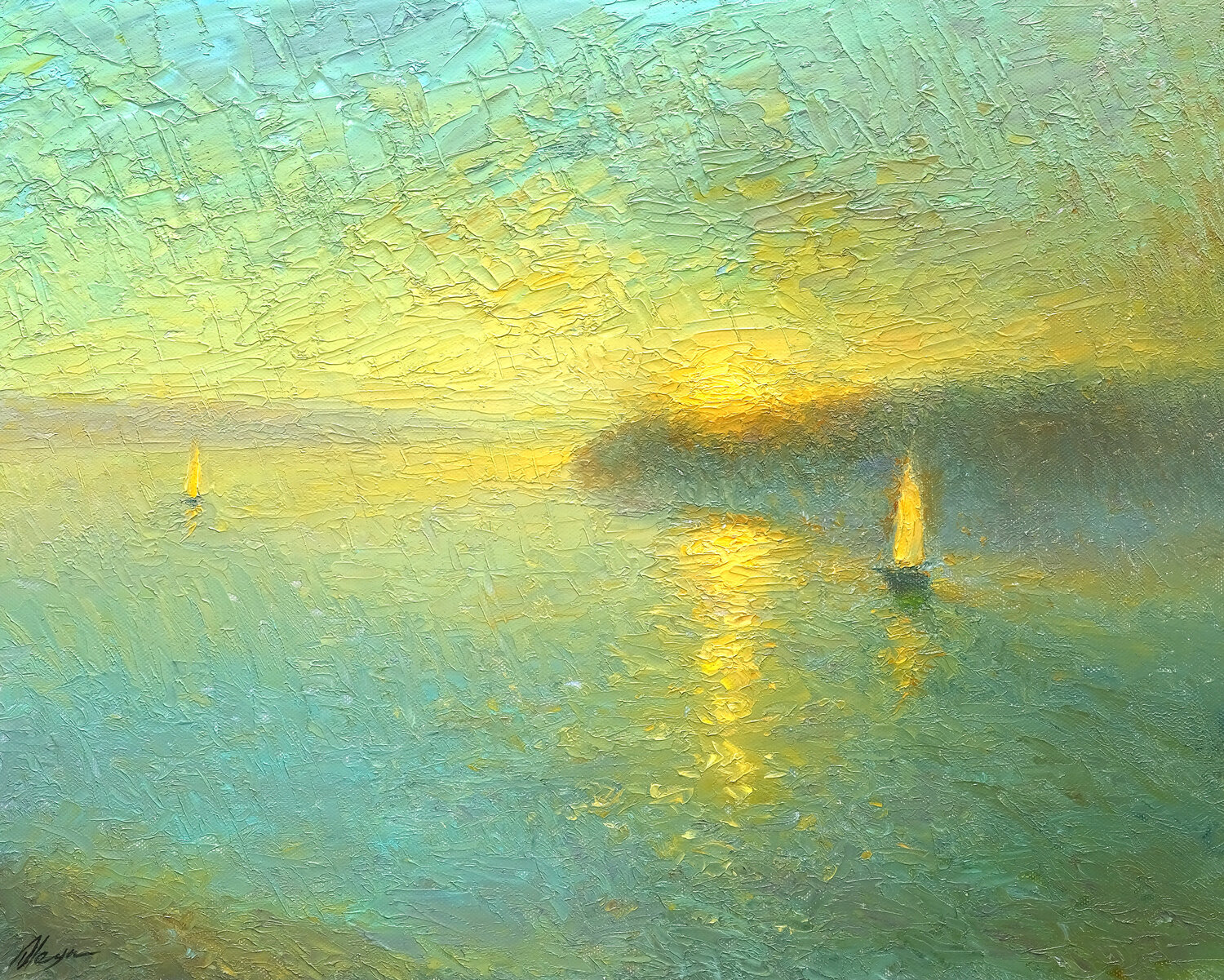 Rainy river Dmitry Oleyn