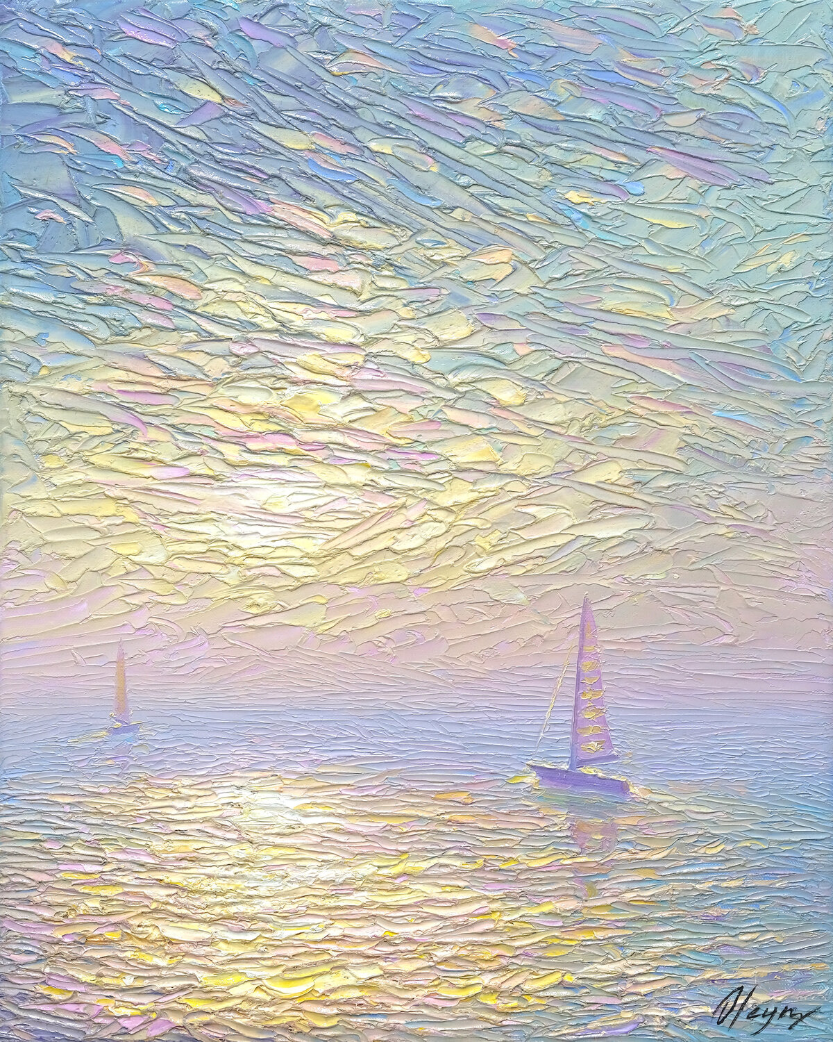 Tryst of Winds Dmitry Oleyn Peinture originale à vendre