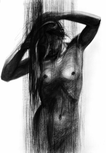 Oblivious van Katarina Nedeljkovic, Tekening te koop op Singulart