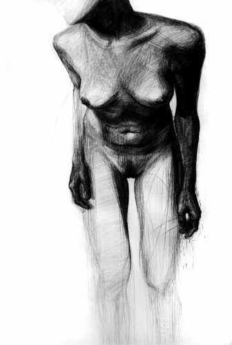 Anxious van Katarina Nedeljkovic, Tekening te koop op Singulart
