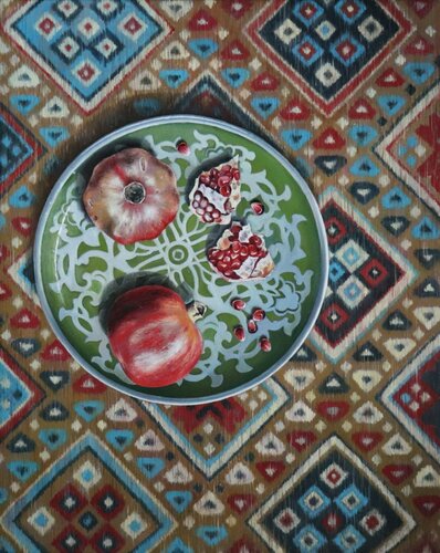 "Eastern motives". by Julia Ha, Painting for Sale on Singulart
