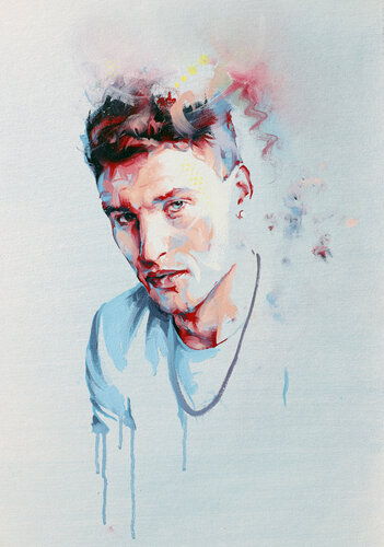 Man Study von Michael Corr, Malerei kaufen auf Singulart