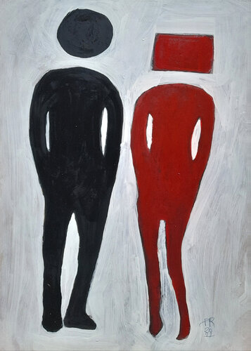 Two of us II by Paolo Rizzi, Painting for Sale on Singulart