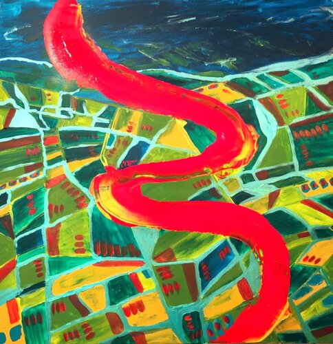 Burning the distance di Getty Tatomir, Pittura in vendita su Singulart