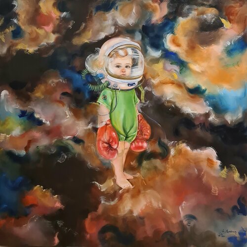 Space Fighter de Lena Applebaum, Pintura a la venta en Singulart