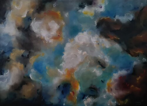 Birth Of A Planet de Lena Applebaum, Pintura a la venta en Singulart