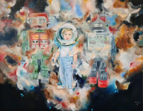 Knights of the Galaxy van Lena Applebaum, Schilderij te koop op Singulart
