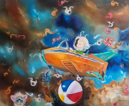 Supersonic Play van Lena Applebaum, Schilderij te koop op Singulart