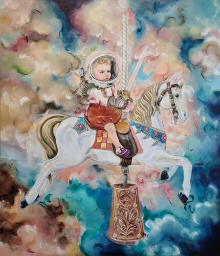 Rider Of The Apocalypse van Lena Applebaum, Schilderij te koop op Singulart