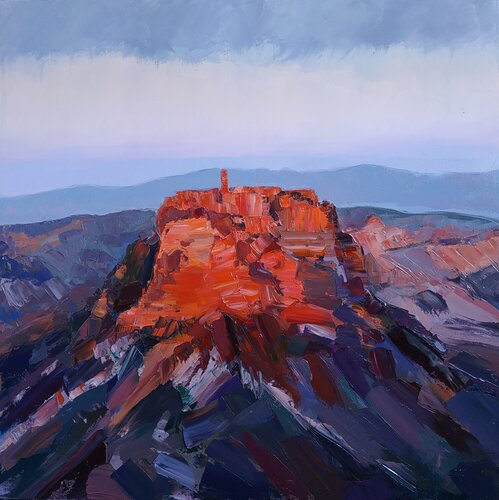 Civita di Bagnoregio I di Andrea Ortuño, Pittura in vendita su Singulart