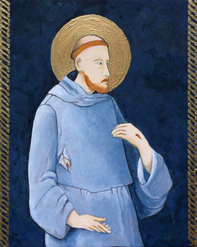 St. Francis of Assisi de Lynn Mayes, Pintura a la venta en Singulart