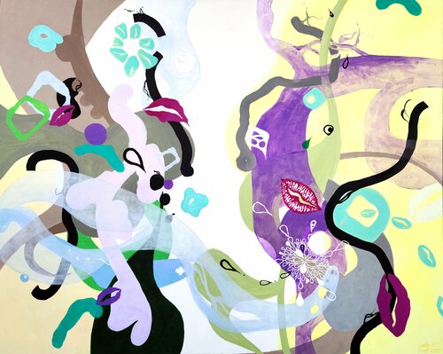 Beso De Tarzan de Heather W. Ernst, Pintura a la venta en Singulart