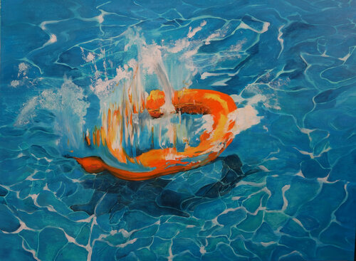 La bouée van Maude Ovize, Schilderij te koop op Singulart