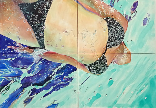 summer sensation von Maude Ovize, Malerei kaufen auf Singulart