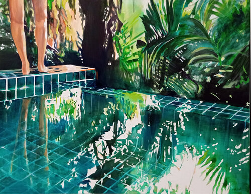 tropical light van Maude Ovize, Schilderij te koop op Singulart