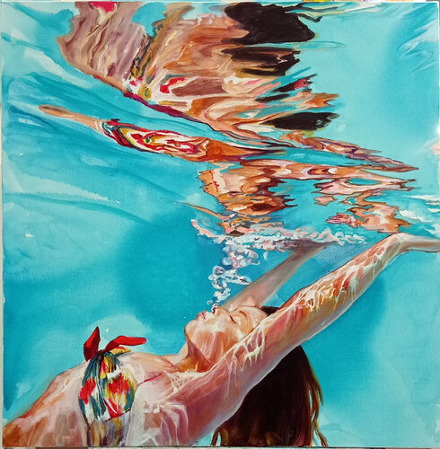 insouciance 2 di Maude Ovize, Pittura in vendita su Singulart