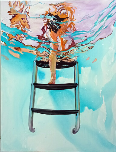 Up there van Maude Ovize, Schilderij te koop op Singulart