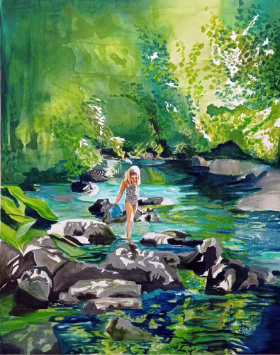 Eden 2 van Maude Ovize, Schilderij te koop op Singulart