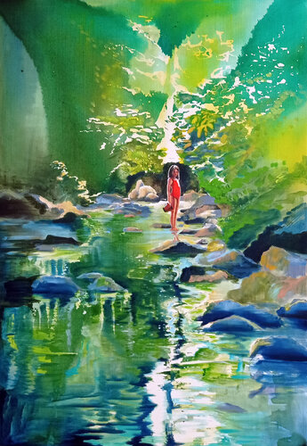 Eden 3 van Maude Ovize, Schilderij te koop op Singulart