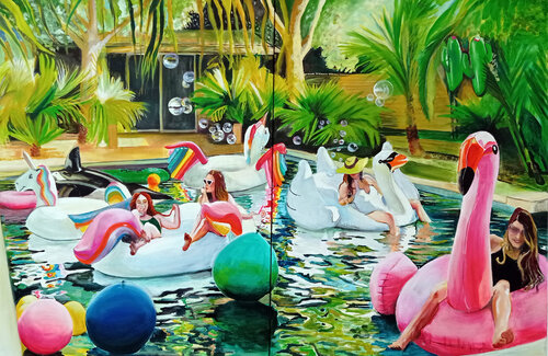 carpe diem van Maude Ovize, Schilderij te koop op Singulart