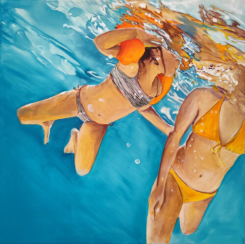 Farandole estivale by Maude Ovize, Painting for Sale on Singulart
