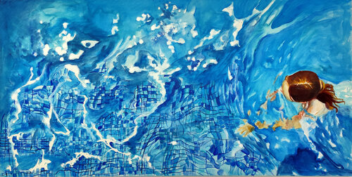 balade by Maude Ovize, 油畫 for Sale on Singulart