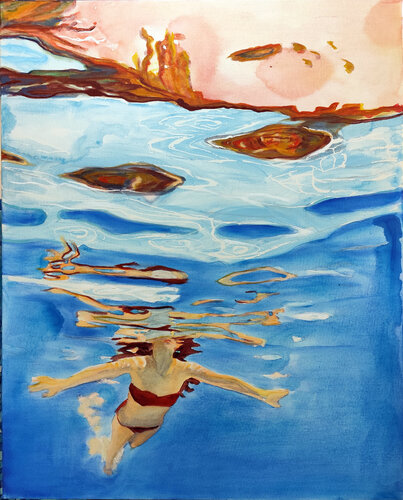 couleurs ondulantes by Maude Ovize, 油畫 for Sale on Singulart