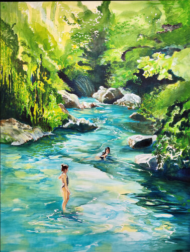 Songe d'enfance van Maude Ovize, Schilderij te koop op Singulart