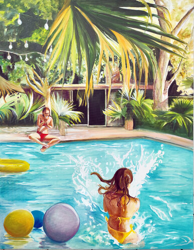 Summer game van Maude Ovize, Schilderij te koop op Singulart